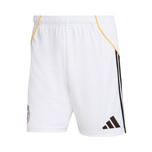 Real Madrid Mens Home Soccer Shorts 2025/26 White
