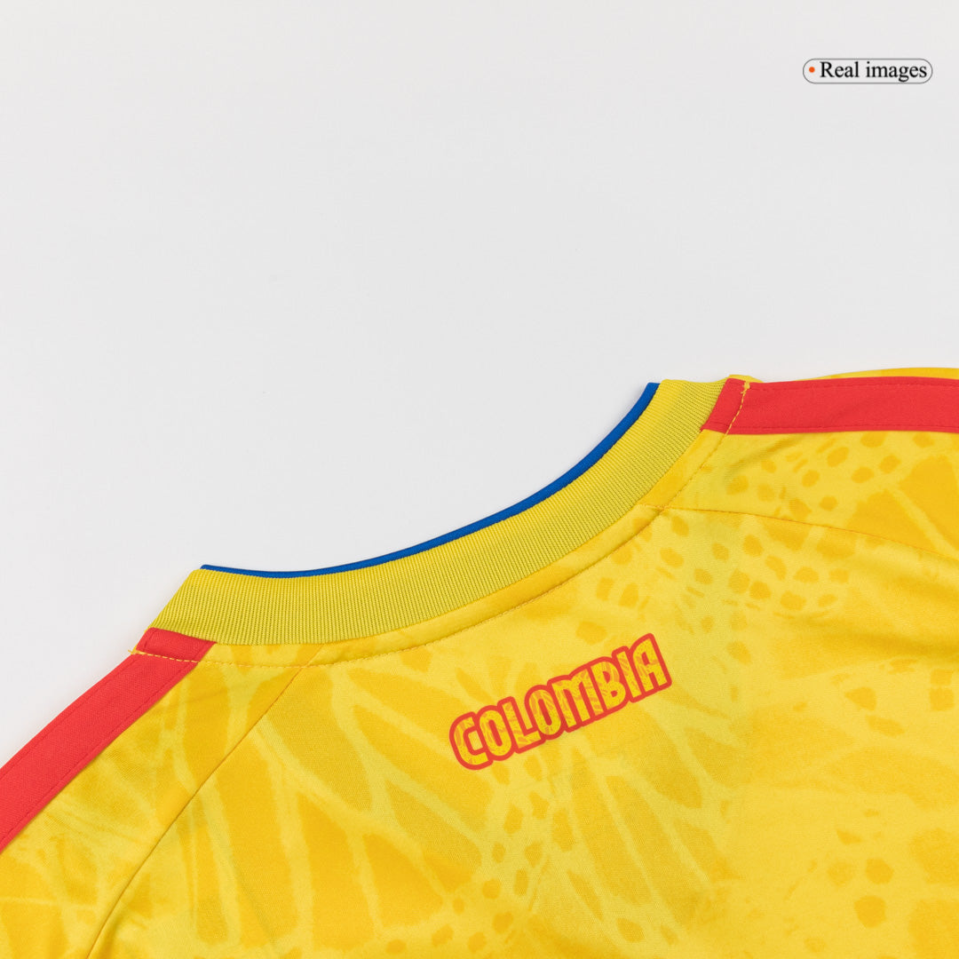 Colombia Mens Home Soccer Jersey World Cup 2026 Yellow