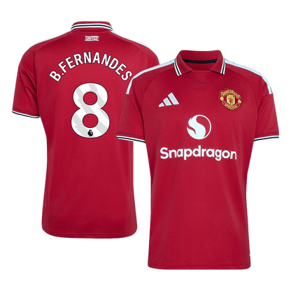 B.FERNANDES #8 Manchester United Mens Home Soccer Jersey 2026/27 Red