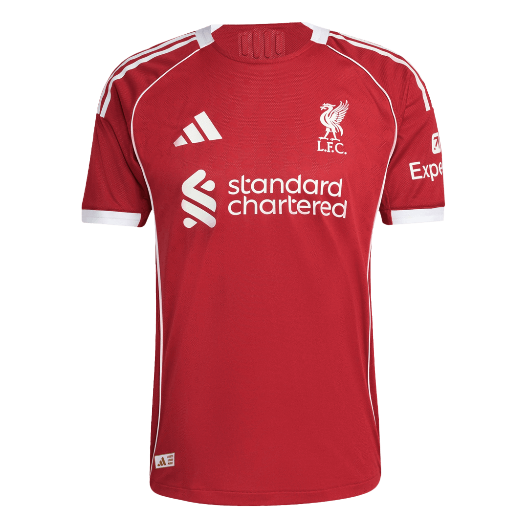 VIRGIL #4 Liverpool Mens Home Soccer Jersey 2025/26 Red - Player Version