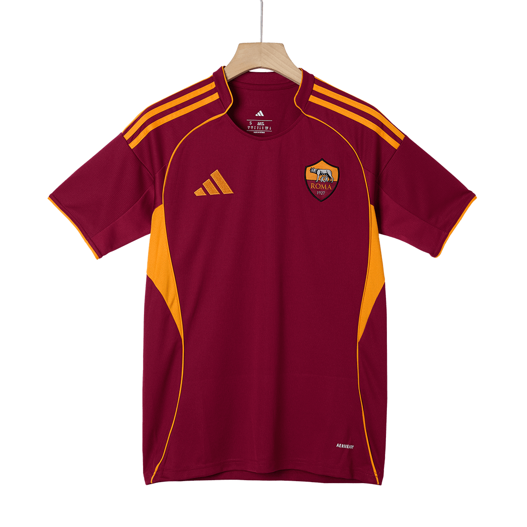 Roma Mens Home Soccer Kit 2025/26 Red