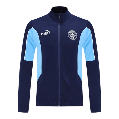 Manchester City Mens Training Tracksuit Kit 2025/26 Navy
