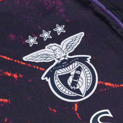 Benfica Mens Fourth Away Soccer Jersey 2025/26 Navy