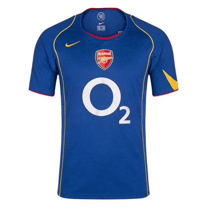 Retro Arsenal Mens Away Soccer Jersey 2004/05 Blue