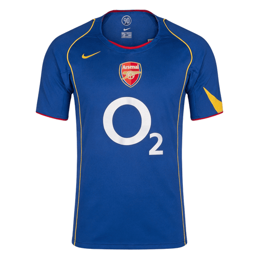 Retro Arsenal Mens Away Soccer Jersey 2004/05 Blue