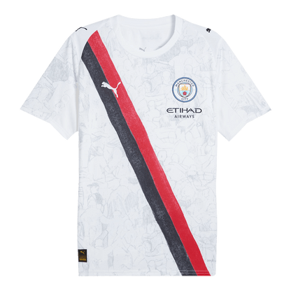 Manchester City Mens Soccer Jersey World Cup KidSuper 2025/26 White