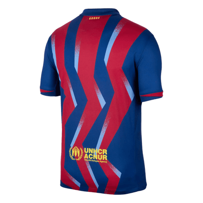 Barcelona Mens Fourth Away Soccer Kit 2025/26 Red&Blue