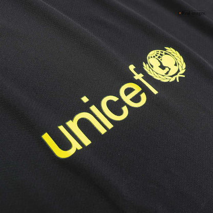 Retro Barcelona Mens Third Away Soccer Jersey 2013/14 Black