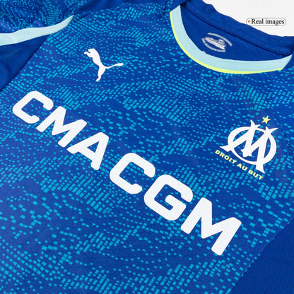 Marseille Mens Third Away Soccer Jersey 2025/26 Blue - Player Version