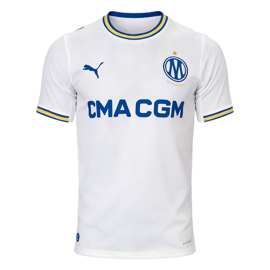 Marseille Mens Home Soccer Jersey 2026/27 White - Player Version