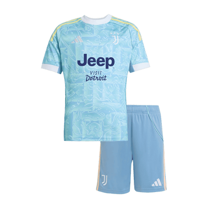 Juventus Kids Away Soccer Kit 2025/26 Blue