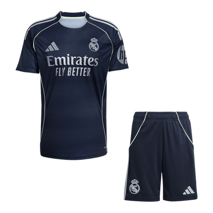 Real Madrid Mens Away Soccer Kit 2025/26 Navy [PREMIUM]