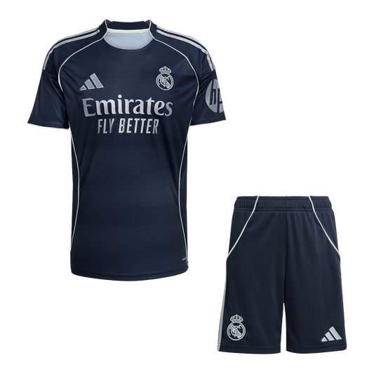 Real Madrid Mens Away Soccer Kit 2025/26 Navy [PREMIUM]