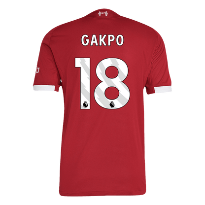 GAKPO #18 Liverpool Mens Home Soccer Jersey 2025/26 Red - Player Version