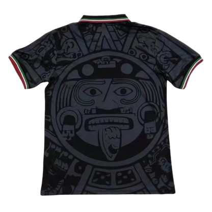 Retro Mexico Mens Soccer Jersey 1998 Black