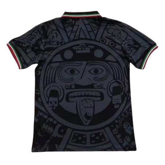 Retro Mexico Mens Soccer Jersey 1998 Black