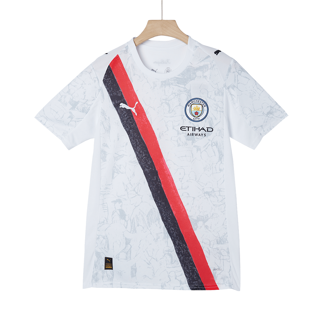 Manchester City Mens Soccer Jersey World Cup KidSuper 2025/26 White
