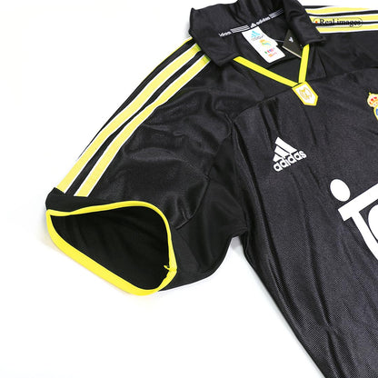 Retro Real Madrid Mens Away Soccer Jersey 1999/00 Black