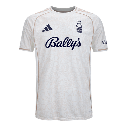 Nottingham Forest Mens Away Soccer Jersey 2025/26 White