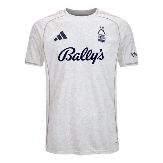 Nottingham Forest Mens Away Soccer Jersey 2025/26 White