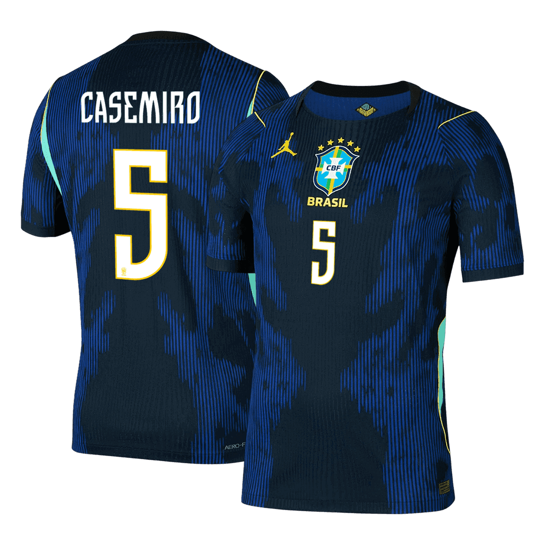 CASEMIRO #5 Brazil Mens Away Soccer Jersey World Cup 2026 Navy - Player Version