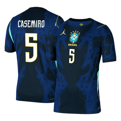 CASEMIRO #5 Brazil Mens Away Soccer Jersey World Cup 2026 Navy - Player Version