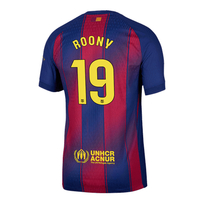 ROONY #19 Barcelona Mens Home Soccer Jersey 2025/26 Red&Blue - Player Version