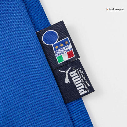 Retro Italy Mens Home Soccer Jersey 2004 Blue