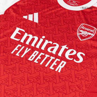 RICE #41 Arsenal Mens Home Soccer Jersey 2025/26 Red [PREMIUM]