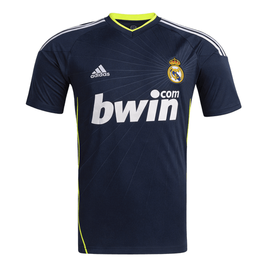 Retro Real Madrid Mens Away Soccer Jersey 2010/11 Black