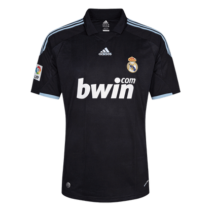 Retro Real Madrid Mens Away Soccer Jersey 2009/10 Black