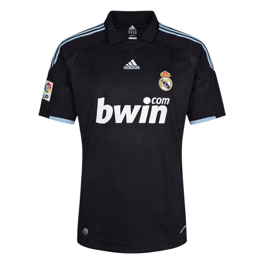 Retro Real Madrid Mens Away Soccer Jersey 2009/10 Black