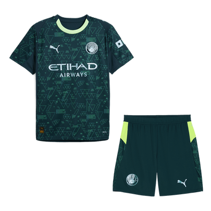 Manchester City Mens Fourth Away Soccer Kit 2025/26 Green