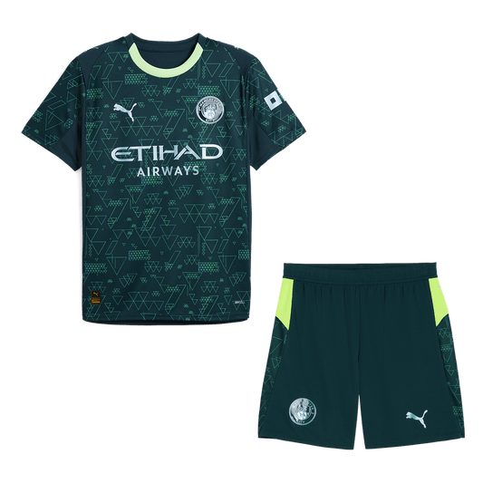 Manchester City Mens Fourth Away Soccer Kit 2025/26 Green