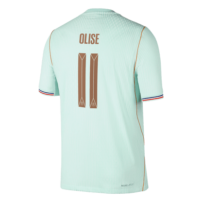 OLISE #11 France Mens Away Soccer Jersey World Cup 2026 Green - Player Version