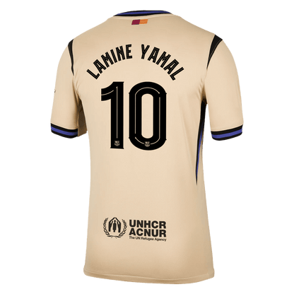 LAMINE YAMAL #10 Barcelona Mens Away Soccer Jersey UCL 2025/26 Yellow