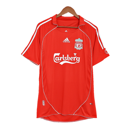 Retro Liverpool Mens Home Soccer Jersey 2006/07 Red