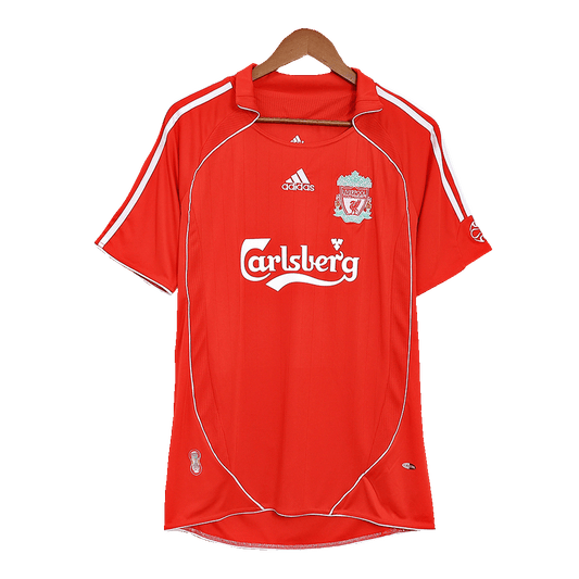 Retro Liverpool Mens Home Soccer Jersey 2006/07 Red