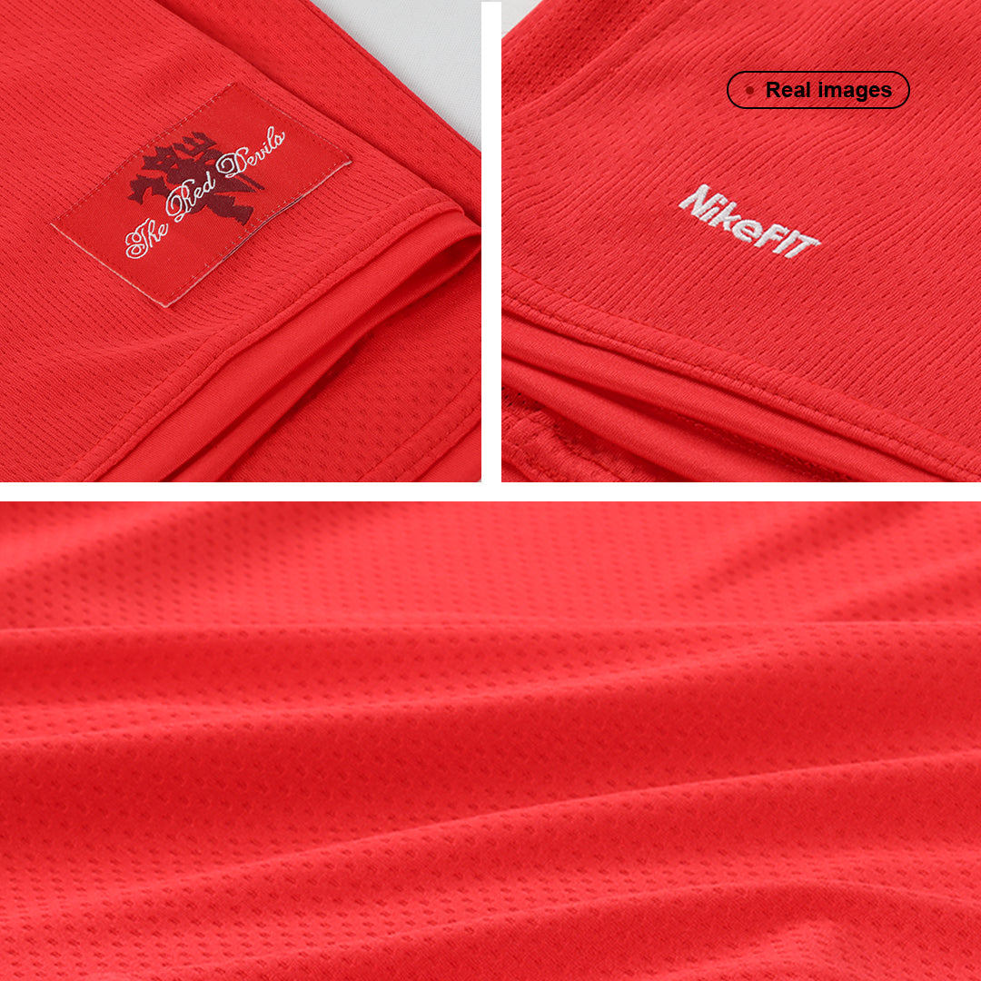 Retro ROONEY #10 Manchester United Mens Home Soccer Jersey 2007/08 Red