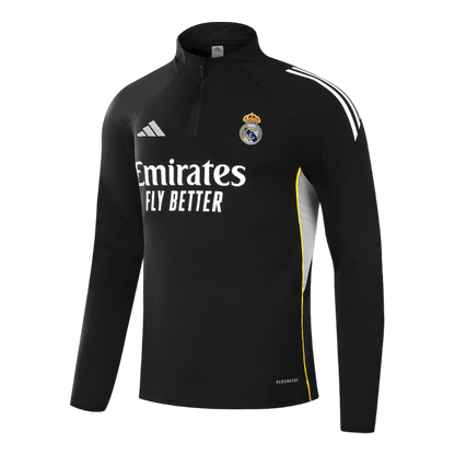 Real Madrid Mens Training Tracksuit Kit 2025/26 Black