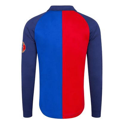 Retro Barcelona Mens Special Long Sleeve Soccer Jersey 1999/00 Red
