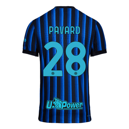 PAVARD #28 Inter Milan Mens Home Soccer Jersey 2025/26 Blue&Black - Player Version