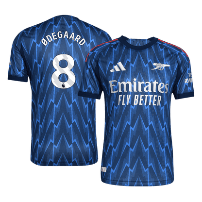 ØDEGAARD #8 Arsenal Mens Away Soccer Jersey 2025/26 Blue - Player Version