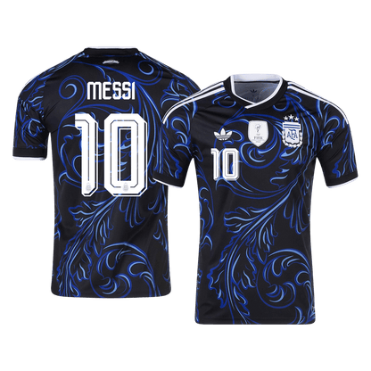 MESSI #10 Argentina Mens Away Soccer Jersey World Cup 2026 Black