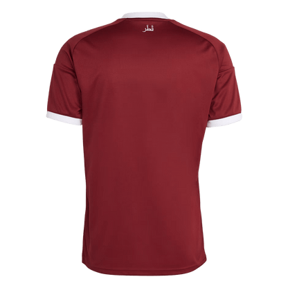 Qatar Mens Home Soccer Jersey World Cup 2026 Red