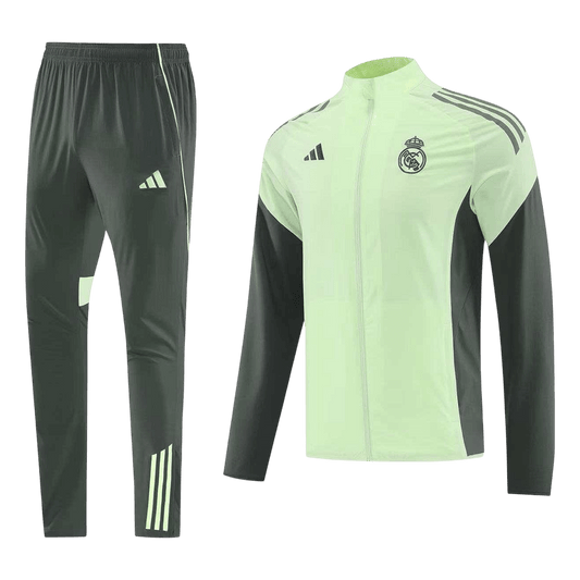 Real Madrid Mens Training Tracksuit Kit 2025/26 Green