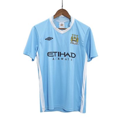 Retro Manchester City Mens Home Soccer Jersey 2011/12 Blue