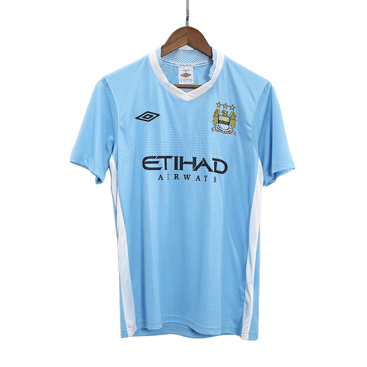 Retro Manchester City Mens Home Soccer Jersey 2011/12 Blue