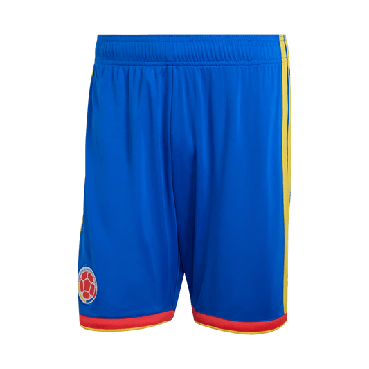 Colombia Mens Home Soccer Shorts World Cup 2026 Blue