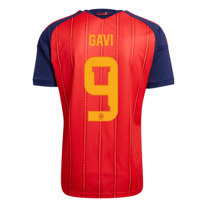 GAVI #9 Spain Mens Home Soccer Jersey World Cup 2026 Red [PREMIUM]